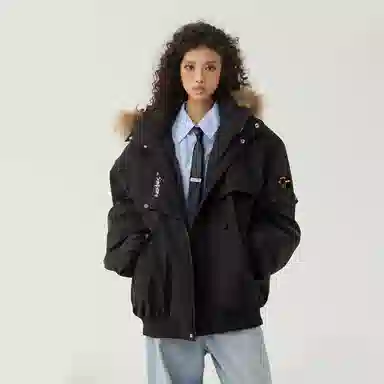 The Simpsons Embroidered Down Jacket