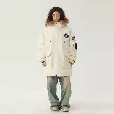 The Simpsons Letter Embroidered Parka