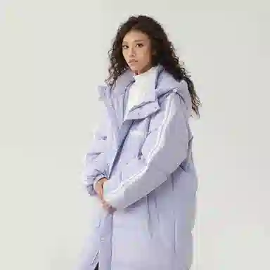 The Simpsons Logo Hooded Down Jacket