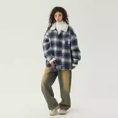 The Simpsons 90 Vintage Plaid Wool Jacket