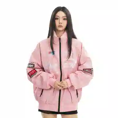 The Simpsons Logo Embroidered Racing Jacket