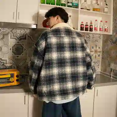 The Simpsons 90 Vintage Plaid Wool Jacket