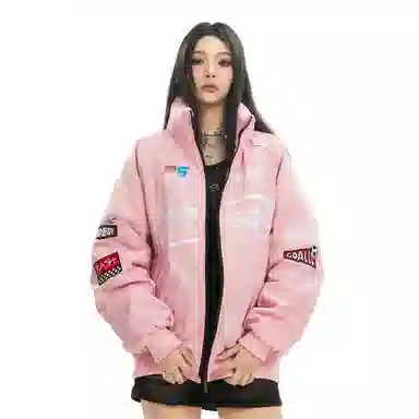 The Simpsons Logo Embroidered Racing Jacket