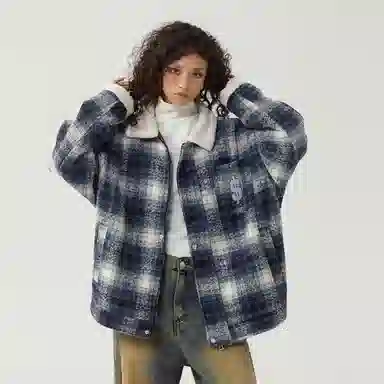 The Simpsons 90 Vintage Plaid Wool Jacket