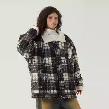 The Simpsons 90 Vintage Plaid Wool Jacket