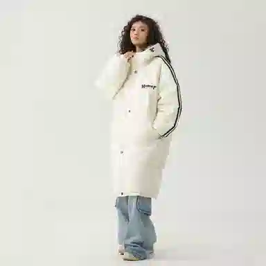 The Simpsons Logo Hooded Down Jacket