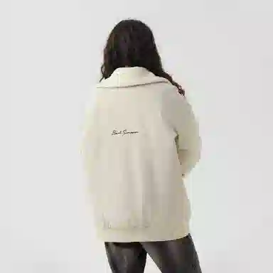 The Simpsons Logo Embroidered Sherpa Collar Down Jacket