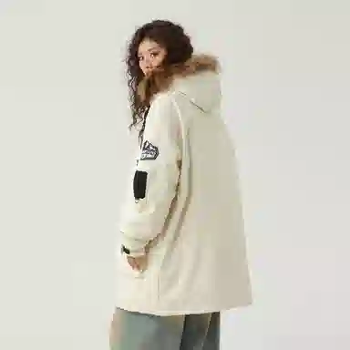 The Simpsons Letter Embroidered Parka