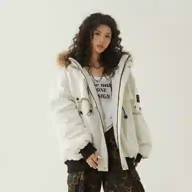 The Simpsons Embroidered Down Jacket