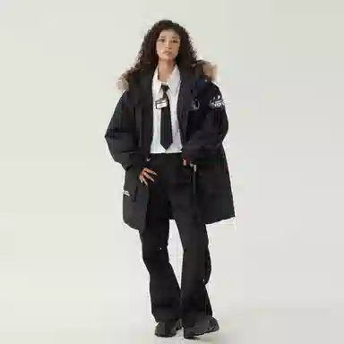 The Simpsons Letter Embroidered Parka