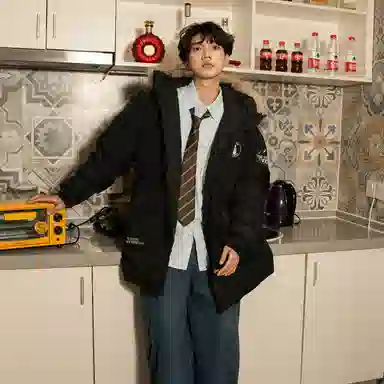 The Simpsons Letter Embroidered Parka