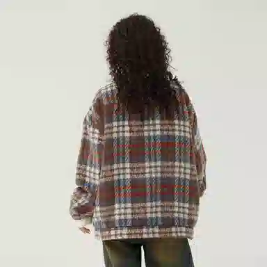 The Simpsons 90 Vintage Plaid Wool Jacket