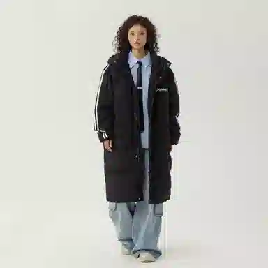 The Simpsons Logo Hooded Down Jacket