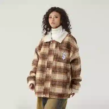 The Simpsons 90 Vintage Plaid Wool Jacket