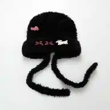 DAISY BEAUTY Cute Cat Bow Plush Hat