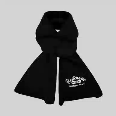 DAISY BEAUTY Embroidered Knit Scarf