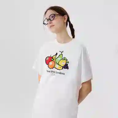 PSO Brand Fruit Print T-Shirt