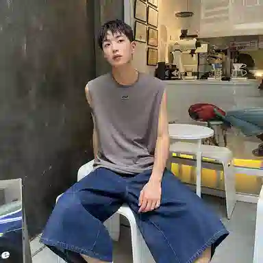 PSO Brand Geometric Logo Tank Top