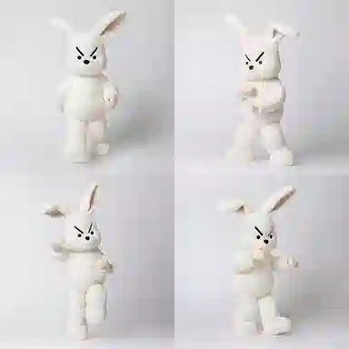 问童子 奋斗玩偶 兔 奋斗兔 玩偶 毛绒公仔