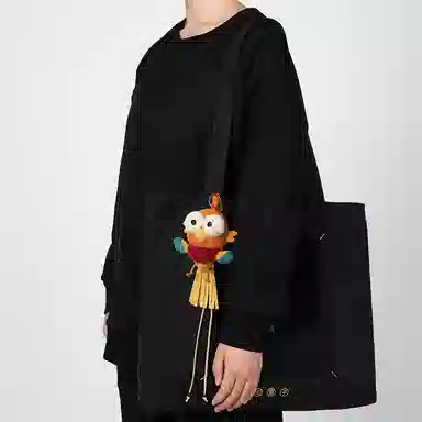问童子 凤雏挂偶 龙年布艺钥匙扣 玩偶 毛绒挂件