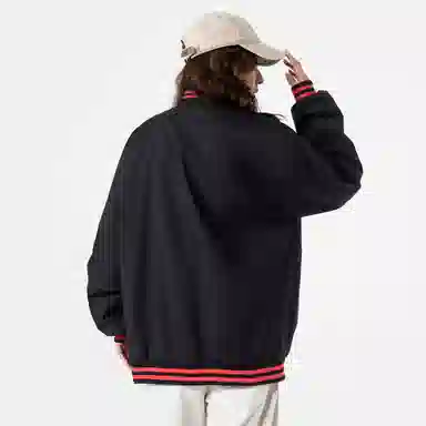 Herbal Color Vintage Baseball Jacket