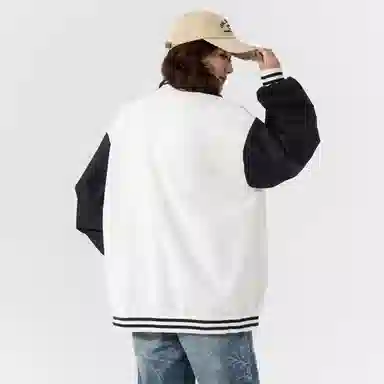 Herbal Color Vintage Baseball Jacket