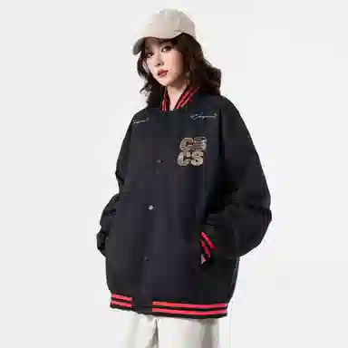 Herbal Color Vintage Baseball Jacket