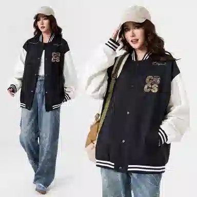 Herbal Color Vintage Baseball Jacket