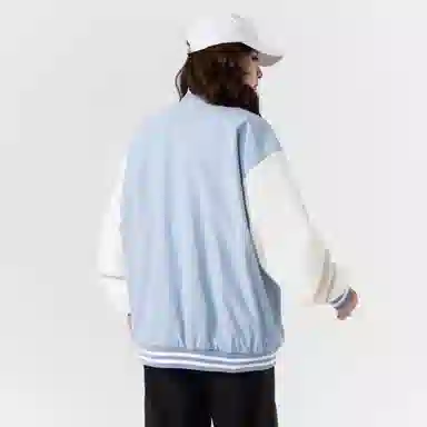 Herbal Color Vintage Baseball Jacket