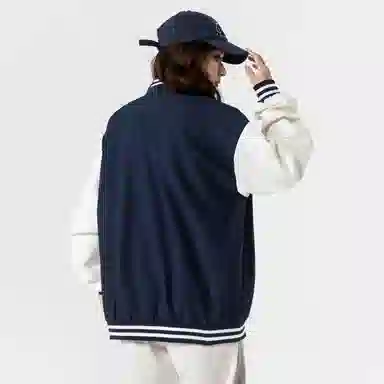 Herbal Color Vintage Baseball Jacket