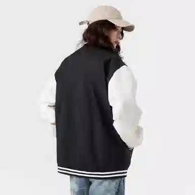 Herbal Color Vintage Baseball Jacket