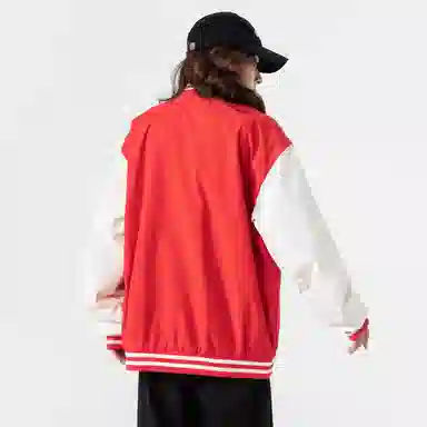Herbal Color Vintage Baseball Jacket