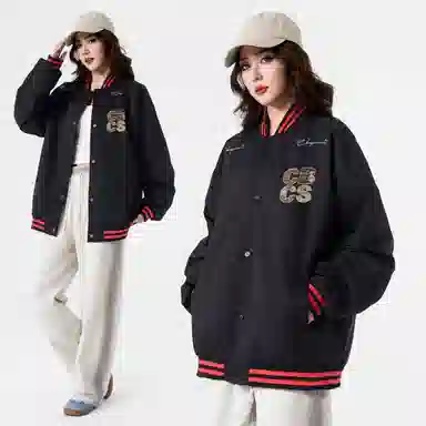 Herbal Color Vintage Baseball Jacket