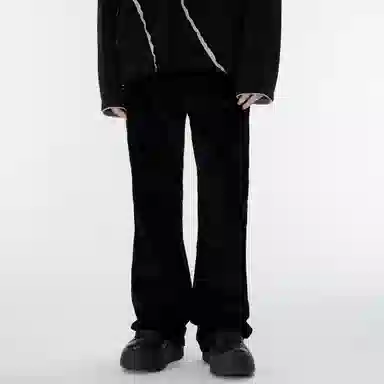 XINYINSU Retro Corduroy Jeans Black