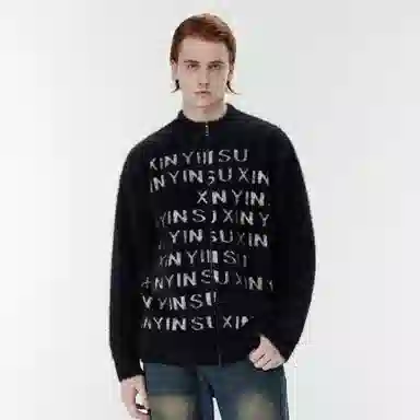 XINYINSU 24FW Black Cardigan