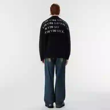 XINYINSU 24FW Black Cardigan