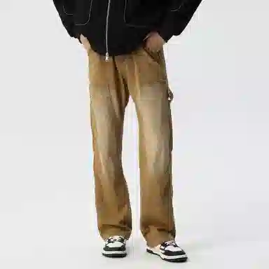 XINYINSU Vintage Khaki Jeans