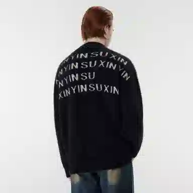 XINYINSU 24FW Black Cardigan