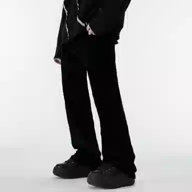 XINYINSU Retro Corduroy Jeans Black