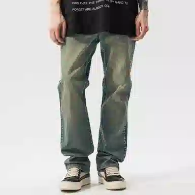 XINYINSU Vintage Washed Loose Straight Jeans