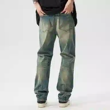 XINYINSU Vintage Washed Loose Straight Jeans