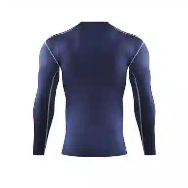 左岸 夏季薄款时尚紧身长袖衫运动速干衣篮球足球跑步训练休闲打底衫健身房百搭上衣修身中腰显瘦健身衣 男款