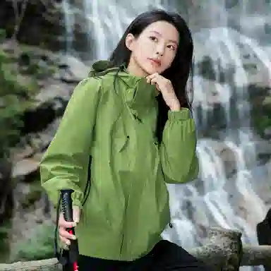 左岸 休闲户外连帽运动徒步轻便干爽透气不闷热防刮耐磨夹克 女款