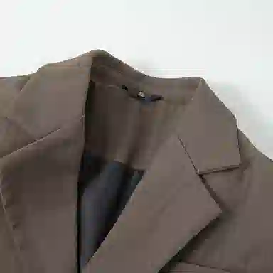 左岸 日系复古休闲西服外套高级感春秋季肌理感条纹褶皱年轻痞帅轻熟风西装 男款