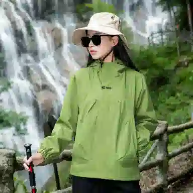 左岸 休闲户外连帽运动徒步轻便干爽透气不闷热防刮耐磨夹克 女款