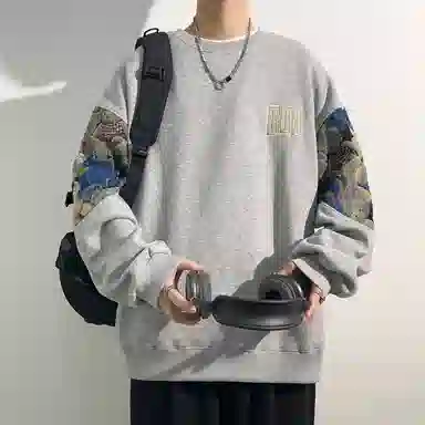 Zuoan Panda Print Sweatshirt