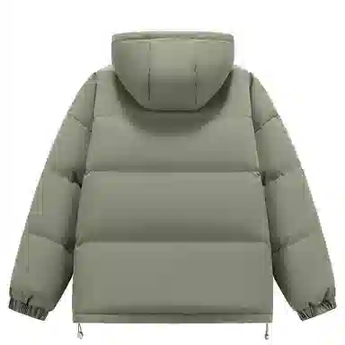 左岸 秋冬加厚保暖青少年港风连帽面包服棉衣休闲宽松简约纯色潮牌棉袄外套棉服 男款