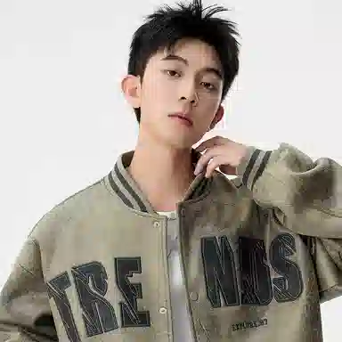 左岸  美式潮牌外套男春秋季痞帅立领休闲大码潮流穿搭夹克舒适棒球服 男款