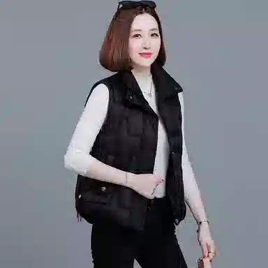 左岸 时尚加厚保暖纯色立领通勤马甲 女款