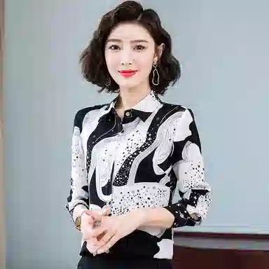 左岸 潮流百搭薄款简约翻领上衣长袖舒适潮牌美式休闲日常通勤高腰柔软亲肤透气轻薄时尚宽松高街衬衫 女款